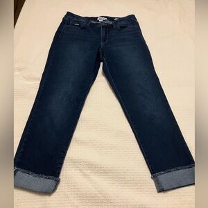 Nine‎ West Dark Blue Grammercy Crop Pant with Cuffs Women’s Size 8